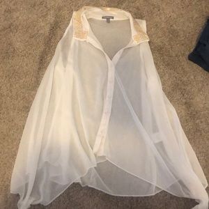 Polyester sleeveless shirt